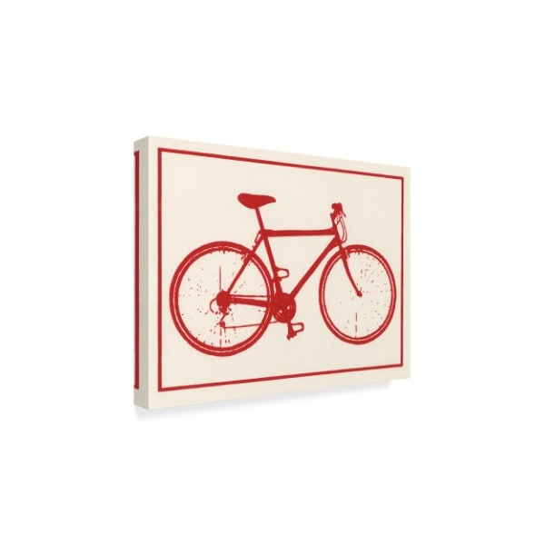 Crockett Collection 'Red Bike Flat' Canvas Art,14x19